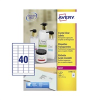 Click here for more details of the Avery Laser Label 45.7x25.4mm 40 Per A4 Sh