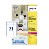 Click here for more details of the Avery Laser Label 63.5x38.1mm 21 Per A4 Sh
