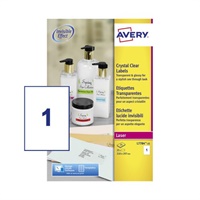 Click here for more details of the Avery Laser Label 210x297mm 1 Per A4 Sheet