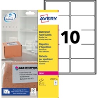 Click here for more details of the Avery Laser Weatherproof Parcel Label 99x5