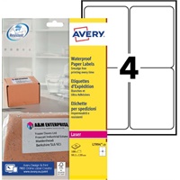 Click here for more details of the Avery Laser Weatherproof Parcel Label 99x1