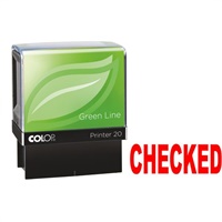 Click here for more details of the Colop Printer 20 L04 CHECKED Green Line Re