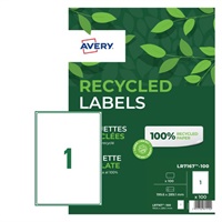Click here for more details of the Avery Laser Recycled Address Label 199.6x2