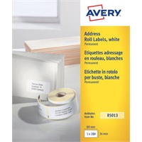 Click here for more details of the Avery Address Label Roll 89x36mm White (Pa
