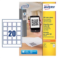 Click here for more details of the Avery QR Code Label 45x45mm 20 Per A4 Shee