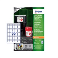 Click here for more details of the Avery Ultra Resistant Labels 38 x 21mm Per