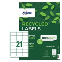 Click here for more details of the Avery Laser Recycled Address Label 63.5x38