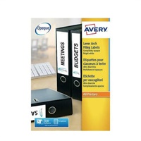 Click here for more details of the Avery Lever Arch Labels Inkjet 200x60mm Wh