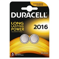 Click here for more details of the Duracell Lithium Coin Batteries 3V 2016 (P