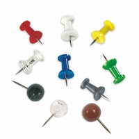 Click here for more details of the Bi-Office Push Pins Assorted Colours (Pack