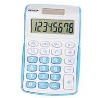 Click here for more details of the Genie 120B 8 Digit Pocket Calculator Blue