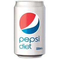 Click here for more details of the Pepsi Diet Drink Can 330ml (Pack 24) 40204