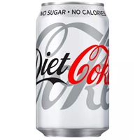 Click here for more details of the Diet Coca Cola Drink Can 330ml (Pack 24) 4