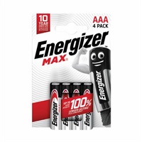 Click here for more details of the Energizer Max AAA Alkaline Batteries (Pack