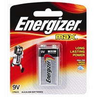 Click here for more details of the Energizer Max 9V Alkaline Batteries (Pack