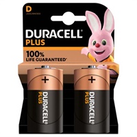 Click here for more details of the Duracell Plus D Alkaline Batteries (Pack 2