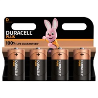Click here for more details of the Duracell Plus D Alkaline Batteries (Pack 4