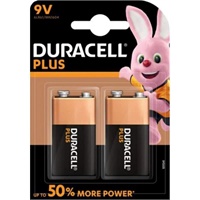Click here for more details of the Duracell Plus 9V Alkaline Batteries (Pack