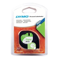Click here for more details of the Dymo LetraTag Label Tape Paper 12mmx4m Bla