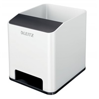 Click here for more details of the Leitz WOW Sound Pen Holder White/Black 536