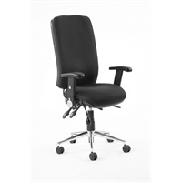 Click here for more details of the Chiro High Back Chair Black With Adjustabl