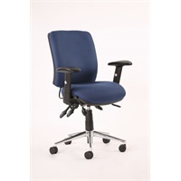 Click here for more details of the Chiro Medium Back Chair with Arms Blue OP0