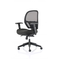 Click here for more details of the Denver Black Mesh Chair No Headrest OP0002