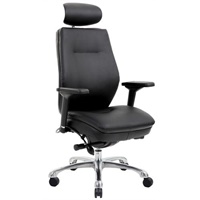 Click here for more details of the Domino Black Bonded Leather Chair with Hea