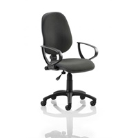 Click here for more details of the Eclipse Plus I Black Chair With Loop Arms