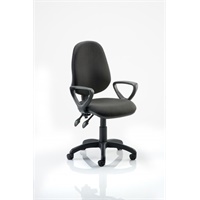 Click here for more details of the Eclipse Plus II Chair Black Loop Arms KC00