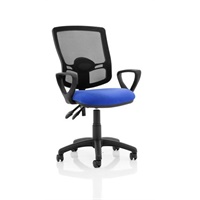 Click here for more details of the Eclipse Plus II Mesh Deluxe Chair Blue Loo
