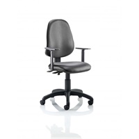 Click here for more details of the Eclipse Plus II Vinyl Chair Black Adjustab