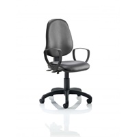 Click here for more details of the Eclipse Plus II Vinyl Chair Black Loop Arm