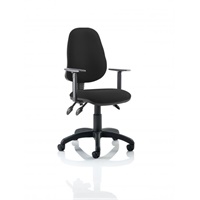 Click here for more details of the Eclipse Plus III Chair Black Adjustable Ar