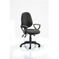 Click here for more details of the Eclipse Plus III Chair Black Loop Arms KC0