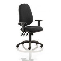 Click here for more details of the Eclipse Plus XL Chair Black Adjustable Arm