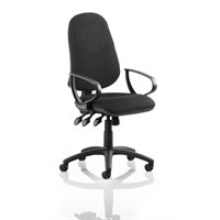 Click here for more details of the Eclipse Plus XL Chair Black Loop Arms KC00