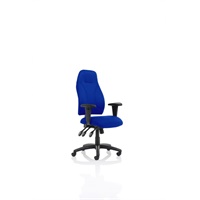 Click here for more details of the Esme Blue Fabric Posture Chair With Height