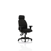 Click here for more details of the Jet Black Fabric Executive Chair OP000236