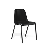 Click here for more details of the Polly Stacking Visitor Chair Black Polypro