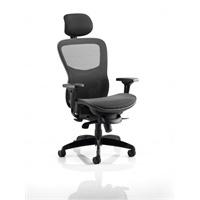 Click here for more details of the Stealth Mesh Chair With Headrest KC0159 DD