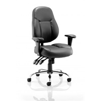 Click here for more details of the Storm Chair Black Soft Bonded Leather With