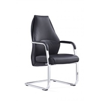 Click here for more details of the Mien Black Cantilever Chair BR000211 DD