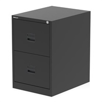 Click here for more details of the Qube by Bisley 2 Drawer Filing Cabinet Bla
