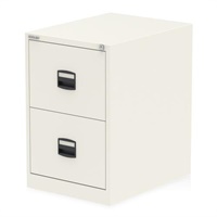 Click here for more details of the Qube by Bisley 2 Drawer Filing Chalk White