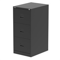 Click here for more details of the Qube by Bisley 3 Drawer Filing Cabinet Bla