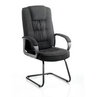 Click here for more details of the Moore Cantilever Visitor Chair Black Fabri