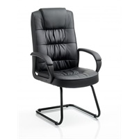 Click here for more details of the Moore Cantilever Visitor Chair Black Leath