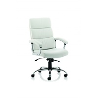 Click here for more details of the Desire High Executive Chair White With Arm