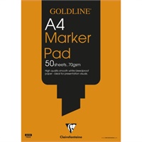 Click here for more details of the Clairefontaine Goldline A4 Marker Pad 70gs